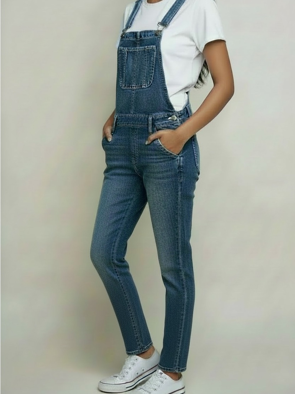 Abercrombie & Fitch Medium Blue Denim Women's Overalls XS